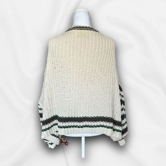 POL Oversized Chunky Cropped Knit Sweater - Large Cabincore, Cozycore Grunge - Picture 3 of 9
